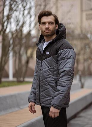 Куртка мужская active tnf черно-серая