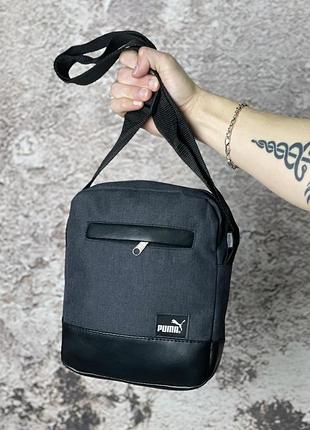 Борсетка puma "unique" темно-синий меланж