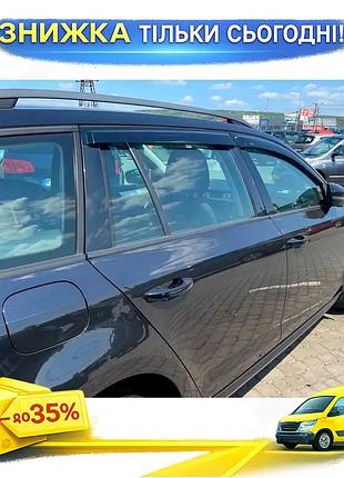 Ветровики hic для skoda octavia iii a7 2013-2019 4шт дефлекторы окон самоклейка для защиты от дождя ku-22