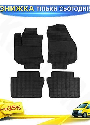 Резиновые коврики 4 шт polytep для opel zafira a 1998-2005 года модельный защитный элемент для авто пола ku-22