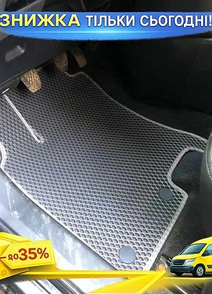 Килимки eva чорні для nissan qashqai 2007-2010 3 ряди гумові килимки для захисту салону ku-22