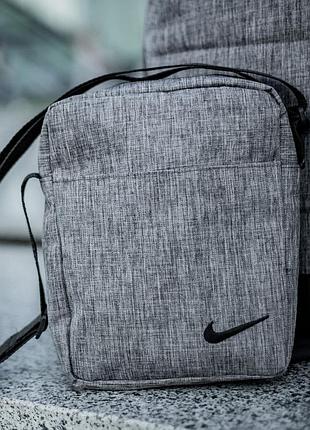 Борсетка nike серый меланж 4
