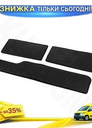 Килимки на пороги eva чорні для mercedes sprinter w901 w902 w903 w904 w905 1995-2006 3шт захисні килимки ku-22