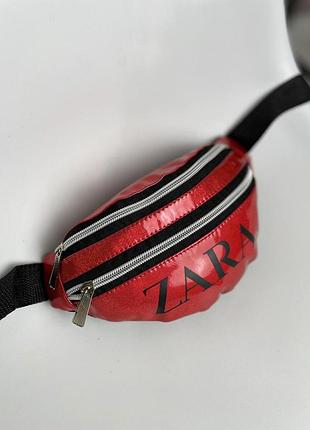 Бананка лак zara красная 2