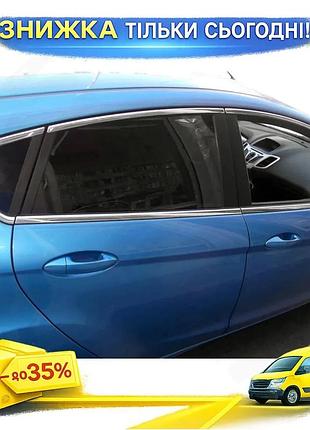 Верхние молдинги стекол 8 шт нержавеющая сталь для ford fiesta 2008-2017 хромированные накладки для тюни ku-22