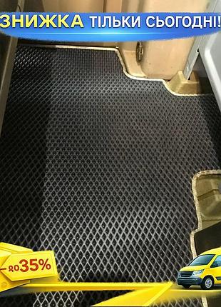 Коврики 2-ряд eva черные для mercedes sprinter w906 2006-2018 года резиновая защита для салона авто ku-22