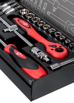 Набор инструмента intertool 1/4" 28 ед. (et-6028) 4