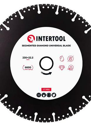 Диск алмазный intertool 230мм сегмент универсальный (ct-1012)