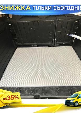 Килимок багажника eva сірий для citroen berlingo 2008-2018 модельний гумовий килимок для захисту від бру ku-22