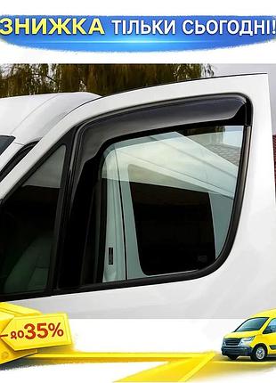 Ветровики клеящие hic для mercedes sprinter w906 2006-2018 2шт дефлекторы окон самоклейка для защиты от ku-22