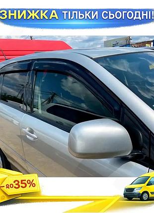 Вітровики hic для lexus rx 2003-2009 4шт дефлектори вікон самоклейка для захисту від дощу та вітру ku-22