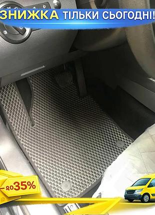 Коврики eva черные 5 шт для volkswagen caddy 2004-2010 резиновая защита для салона автомобиля ku-22