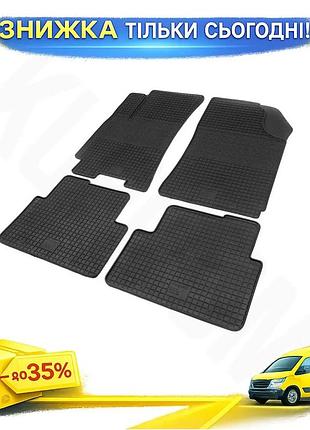Резиновые коврики polytep для daewoo lanos 4 шт защитные в салон автомобиля для защиты от грязи ku-22