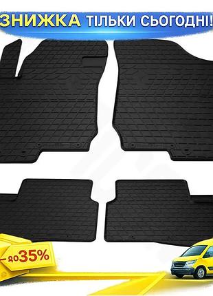 Гумові килимки stingray premium для hyundai i-30 2007-2011 4 шт салонні килими захисні для авто ku-22
