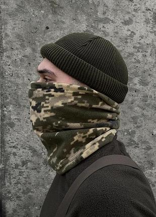Баф флисовый пиксель без лого 3