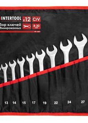 Набор рожково-накидных ключей intertool 12 шт. (8-30 мм) в чехле (ht-1251)