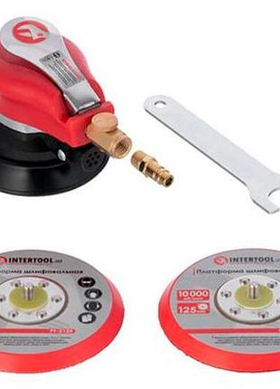 Шліфмашина ексцентрикова пневматична intertool 125 мм (pt-1006)