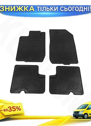 Резиновые коврики polytep для renault duster 2008-2017 4шт модельный защитный коврик для авто пола ku-22