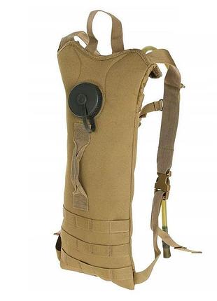 Гідратор-рюкзак mil-tec basic water pack 3l тактичний для військових з системою molle та регульованими л ku-22 6