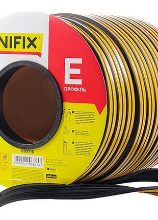 Уплотнитель резиновый unifix e 9 x 4мм x 150м черный (699716)