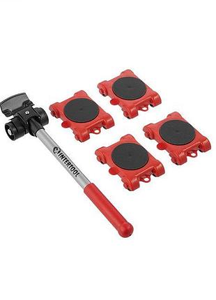 Набор для перемещения мебели intertool 5ед (hp-0010) 7