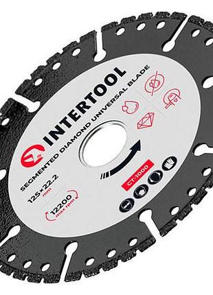 Диск алмазный intertool 125мм сегмент универсальный (ct-1000) 3
