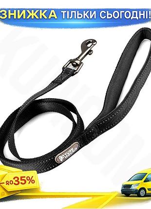 ©➀поводок для собак tuff hound black нейлоновый 1608 l крепкий поводок для прогулок и контроля поведения ku-22