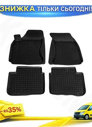 Килимки гумові з бортом polytep для volkswagen passat b5 1997-2005 авто килимки для захисту салону ku-22