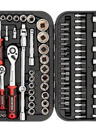 Набор инструмента intertool 1/4" x 1/2" 110 ед. storm (et-8110) 2