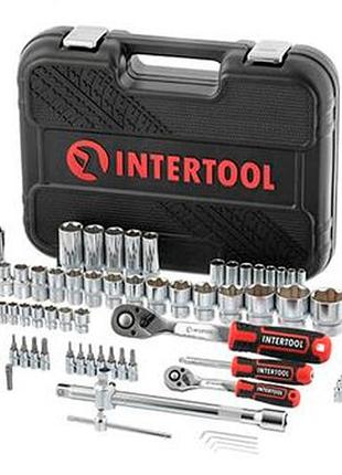 Набор инструмента intertool 1/4" x 1/2" 110 ед. storm (et-8110) 3