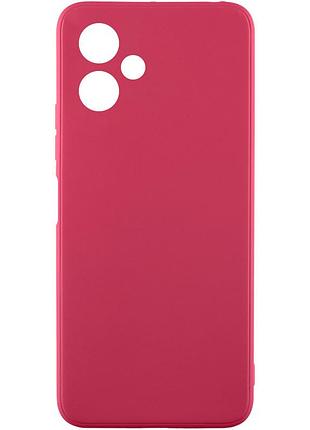 Ультратонка силіконова матова накладка candy full camera для самсунг galaxy a08 / a07 4g / a07s burgundy