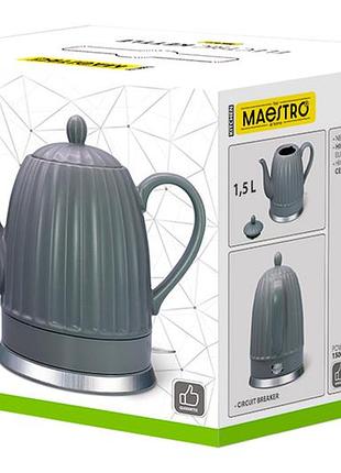 Электрочайник керамический maestro 1.5л (mr-077) 7