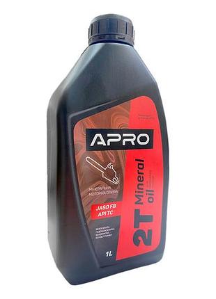 Масло для двигателей 2t apro 1л минеральное (942000)