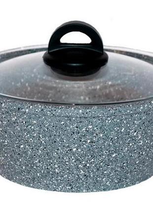 Кастрюля антипригарная biol 200мм x 2л granite grey (к206рс)