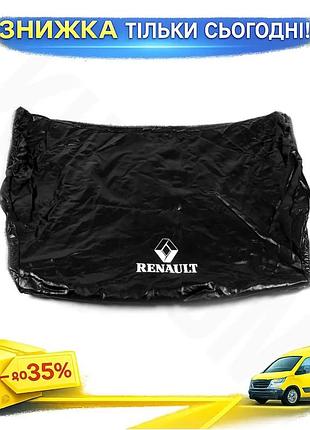 Чехол капота для renault kangoo 1998-2008 экокожа защитный тюнинг для автомобиля с крючками ku-22