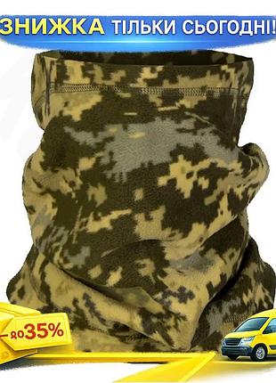Шарф-труба camotec fix fleece 260 микрофлисовая тактическая для военных зимнего использования ku-22