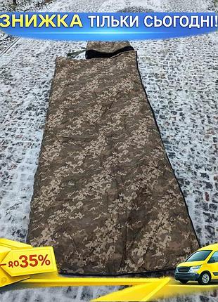 Спальный мешок omni-heat зимний до -35° пиксель теплый и водонепроницаемый ku-22