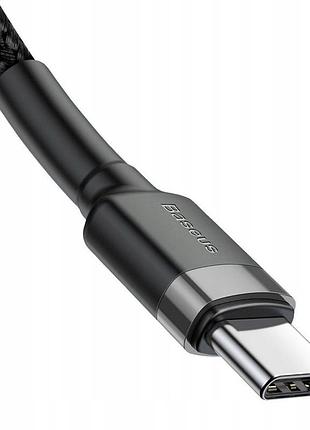 Дата кабель baseus cafule type-c to type-c pd2.0 60w (2m) (catklf-h) 4