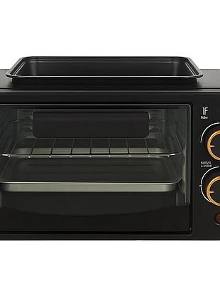 Багатофункційна міні-піч hoffmans 12l 800w hm-748 • багатофункційна настільна міні-піч 3