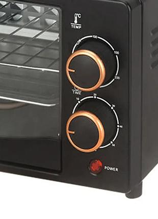 Багатофункційна міні-піч hoffmans 12l 800w hm-748 • багатофункційна настільна міні-піч 4