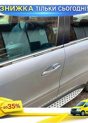 Наружняя окантовка стекол 4шт нержавейка carmos для mercedes ml w164 хром накладки для тюнинга автомобил ku-22