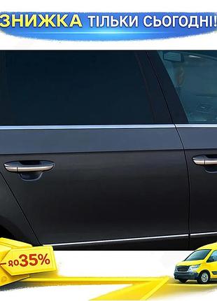 Нижние молдинги стекол нержавеющая сталь carmos для volkswagen passat b6 2006-2012 хром накладки для тюн ku-22