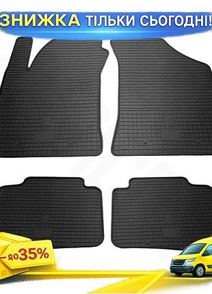 Резиновые коврики stingray premium для kia cerato 1 2004-2009 4 шт защитные ковры в салон авто ku-22