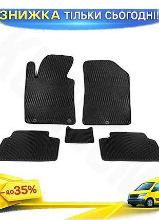 Коврики eva черные для hyundai i-30 2012-2017 модельные резиновые коврики для защиты салона авто ku-22