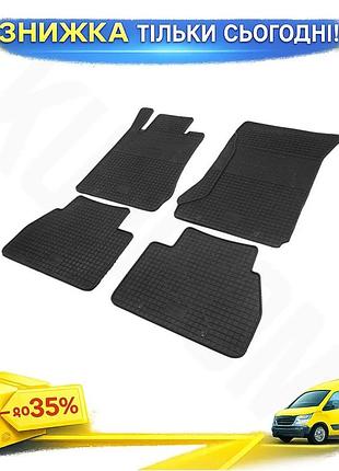 Килимки гумові polytep для mercedes e-class w210 1995-2002 4шт захисні килимки для салону авто ku-22