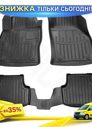 Коврики stingray 3d 5 шт для skoda octavia iii a7 2013-2019 резиновый коврик для салона защиты от грязи ku-22