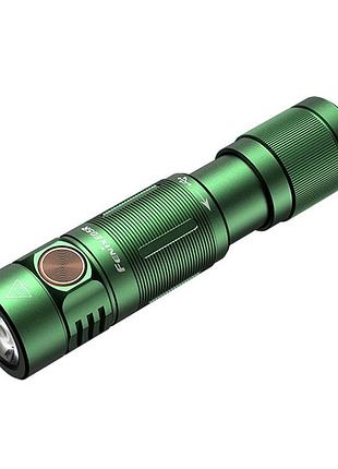 Ручний міні ліхтарик fenix e05r 400лм micro-usb зелений кишеньковий світлодіодний ліхтар для туризму та ku-22