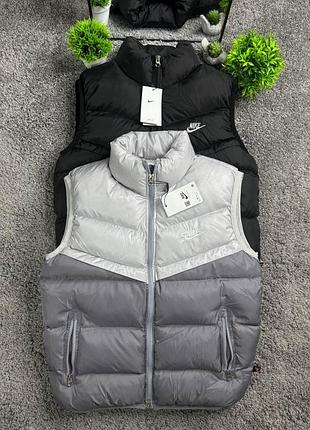 Жилетка nike storm fit чоловіча чорна / сіра s–xl