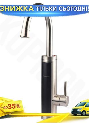 Кран-водонагреватель проточный aquatica universal fit s89 3.3квт для кухни с дисплеем и термостатом unis2l_k