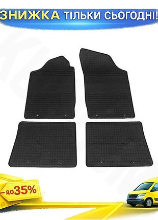 Гумові килимки polytep для renault symbol 2008-2013 4шт салонні захисні килимки для авто ku-22